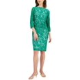 thumbnail image 1 of Kasper Womens Laurissa Lace Knee-Length Sheath Dress, 1 of 2