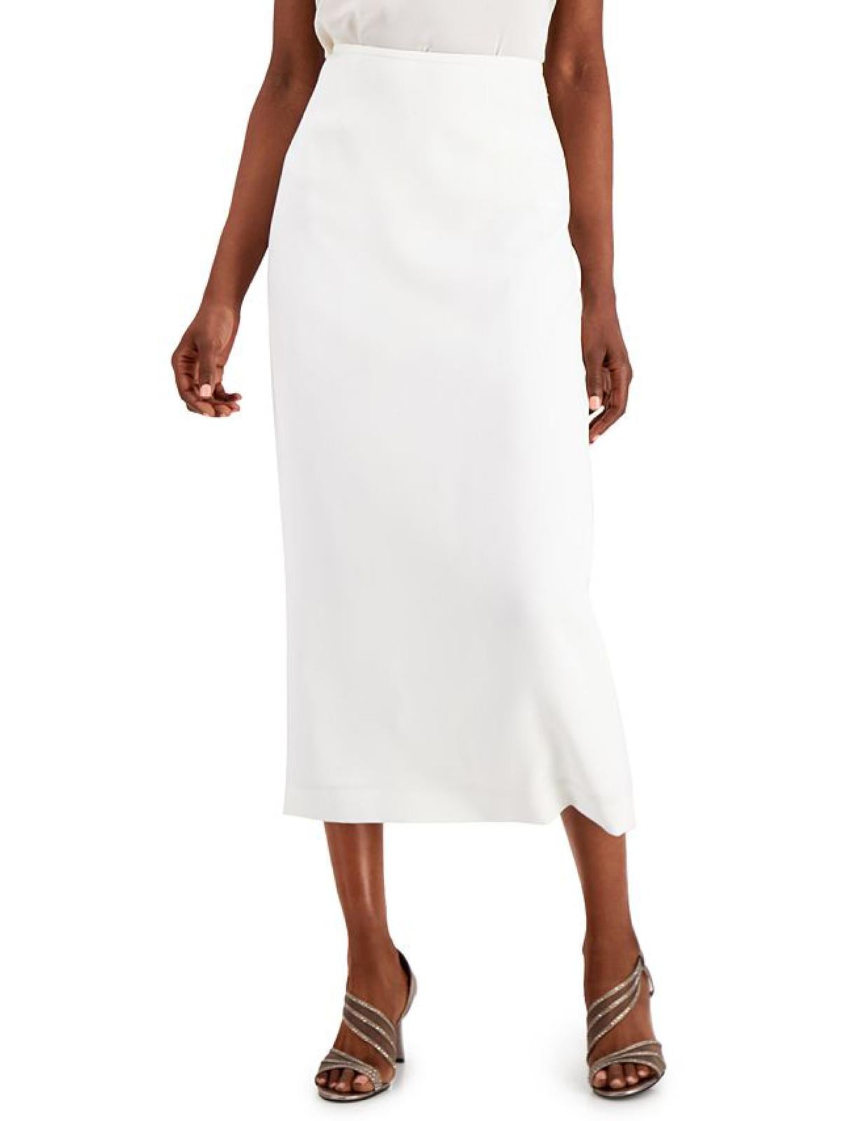 Kasper Women's Ivory Knit Office Pants – Pull-On Crepe Dress Pants, Size 16, 28" Inseam