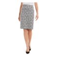 thumbnail image 1 of Kasper Womens Petites Printed Metallic Mini Skirt B/W 4P, 1 of 2