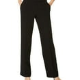 thumbnail image 1 of Kasper Womens Tab Waist Dress Pants, Black, Petite, 4P, 1 of 2