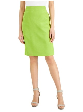 nwt EXPRESS sweater body contour pencil skirt in limeade green xl