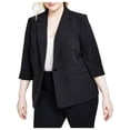 thumbnail image 1 of Kasper Womens Plus Cuffed Suit Separate One-Button Blazer, 1 of 2