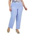 thumbnail image 1 of Kasper Womens Plus HighRise Stretch Ankle Pants, 1 of 2