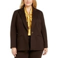 thumbnail image 1 of Kasper Womens Plus Notch Collar Business One-Button Blazer, 1 of 3