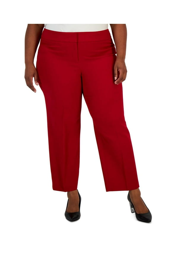 Womens Plus Slim Ankle Dress Pants