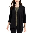 thumbnail image 1 of Kasper Womens Professional Layering Open-Front Blazer, 1 of 2