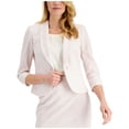 thumbnail image 1 of Kasper Shawl Neck Peplum Jacket Vanilla Icetutu Pink 12, 1 of 2