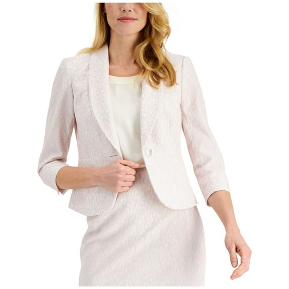 Kasper Shawl Neck Peplum Jacket Vanilla Icetutu Pink 12