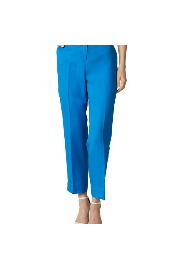 Womens Solid Dress Pants, Blue, Petite, 4P