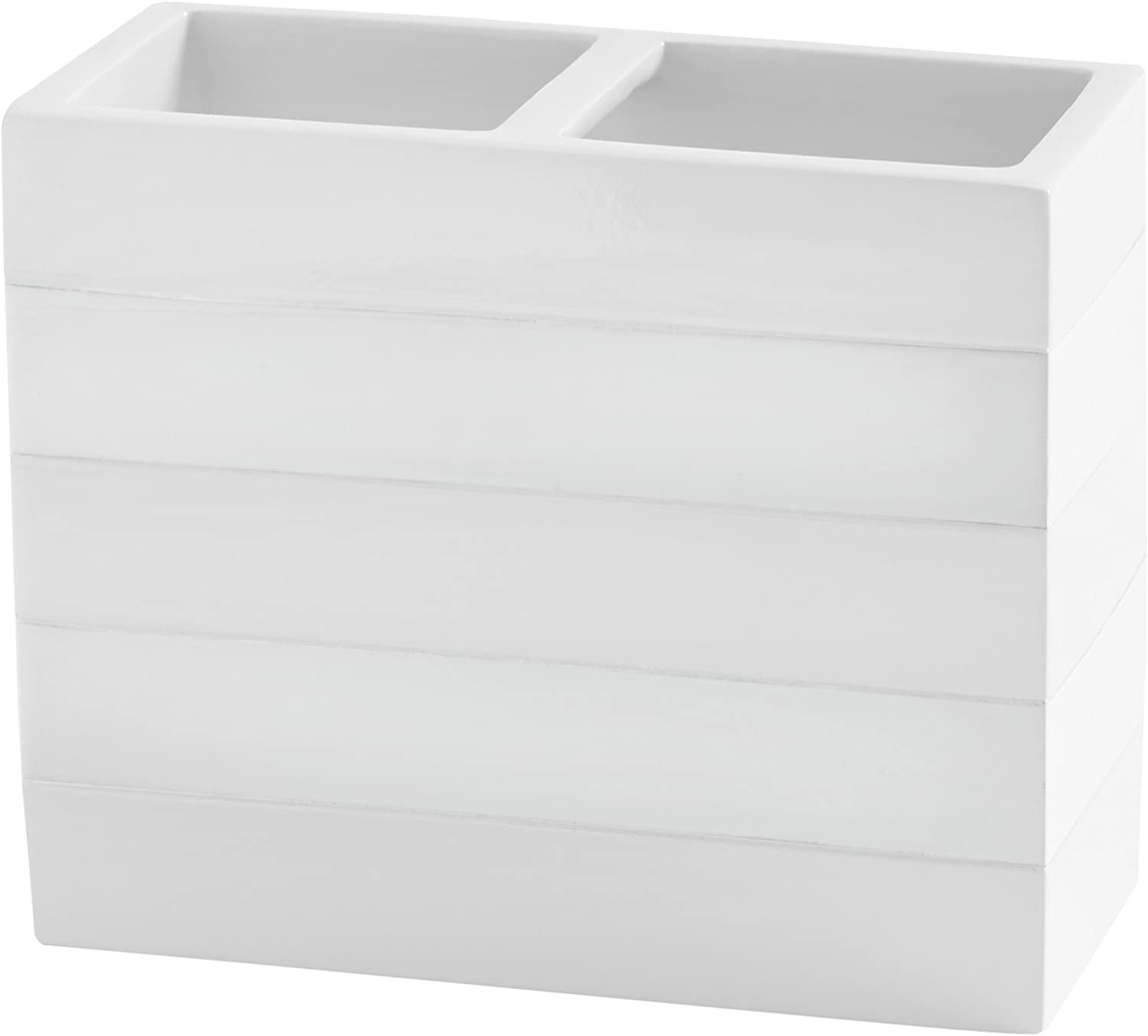 White Lacquer Minimalist Toothbrush Holder