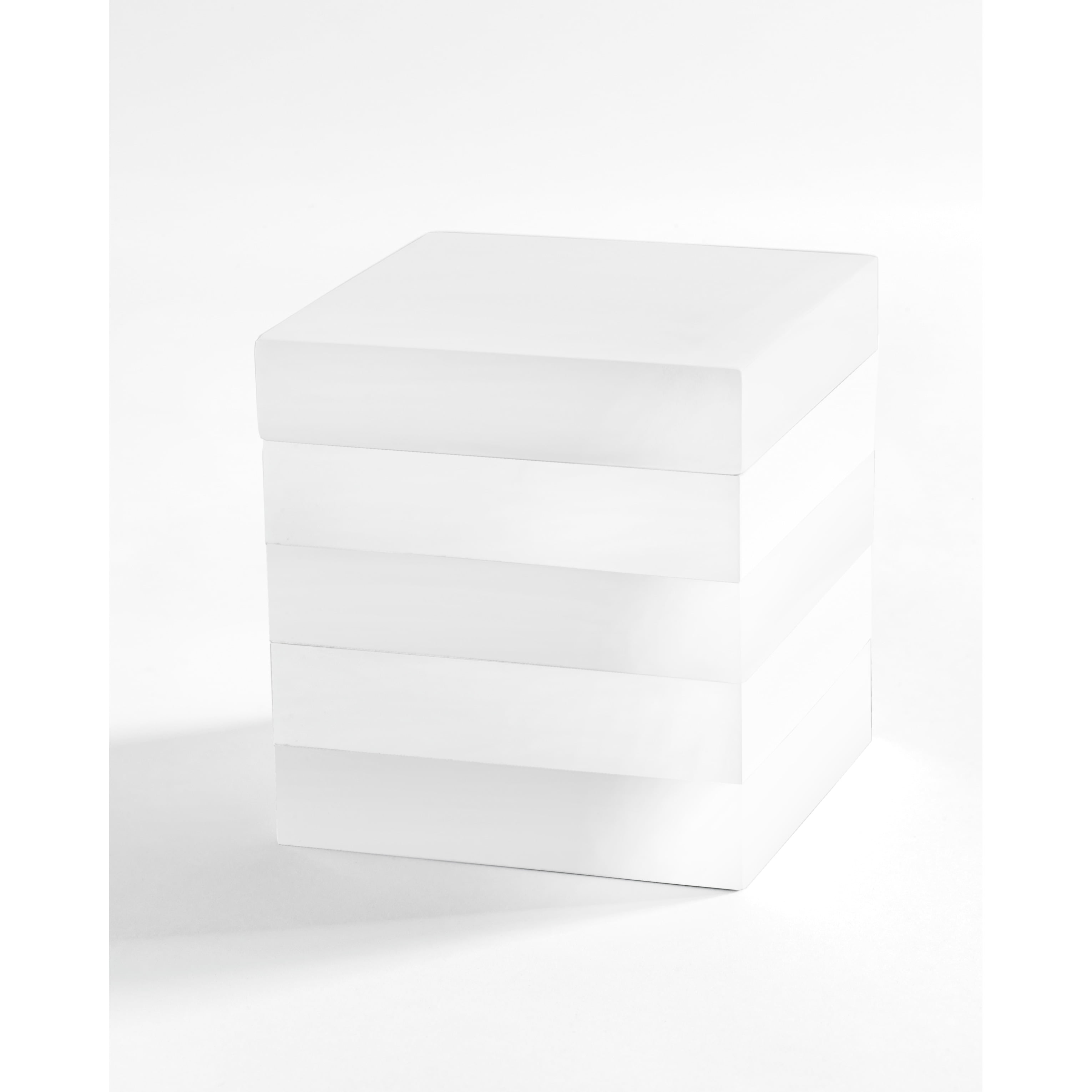 Kassatex Cabana White Bath Accessory collection Cotton Jar