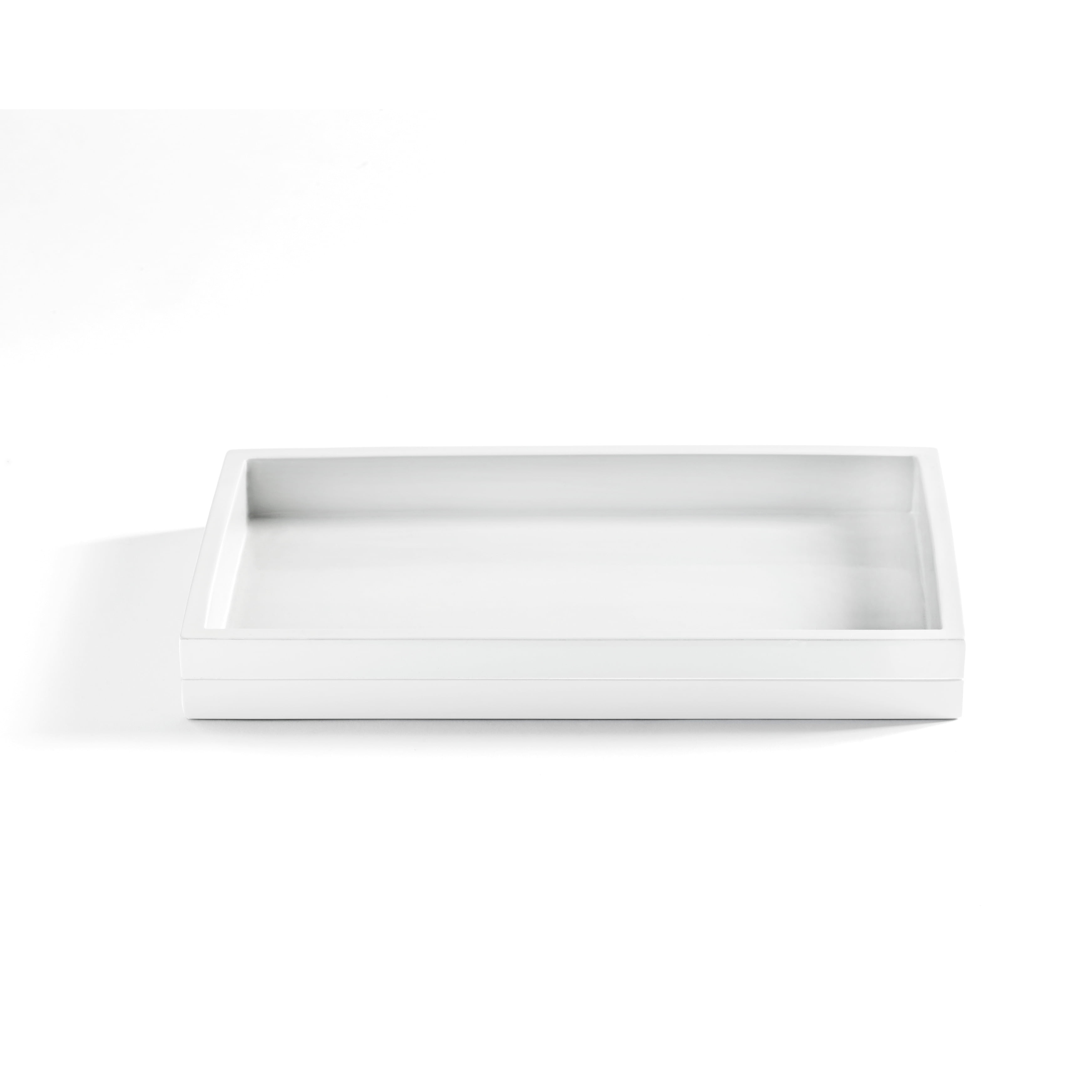Kassatex Cabana White Bath Accessory collection Tray