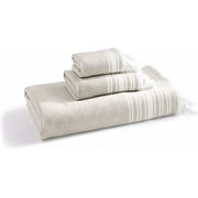 Kassatex Fouta Towels – Almond Brown, Hand Towel (18×28)