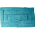thumbnail image 1 of Kassatex Kassa Design Bath Rug, 20 by 32-Inch, Aqua, 1 of 3