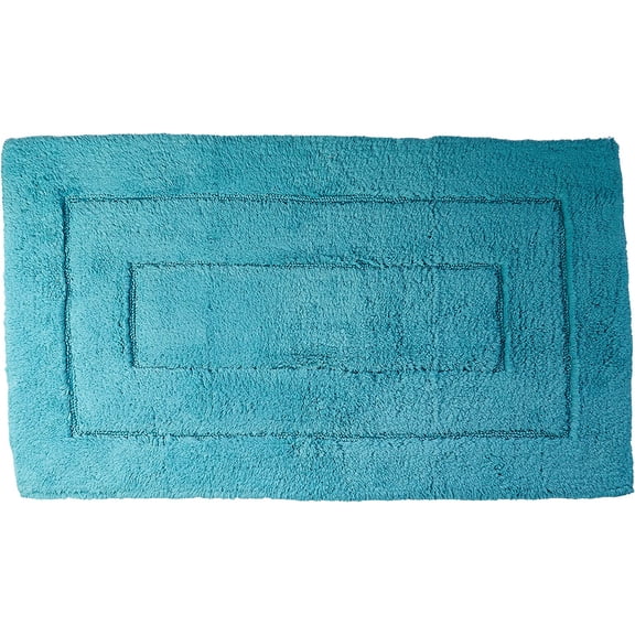 Kassatex Kassa Design Bath Rug, 20 by 32-Inch, Aqua
