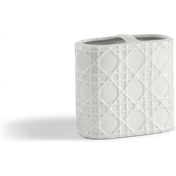 Kassatex Rattan Bath Accessories Toothbrush Holder