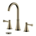 thumbnail image 1 of Kassel Double Handle Gold Widespread Bathroom Faucet with Drain Assembly with Overflow, 1 of 1