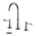 thumbnail image 1 of Kassel Double Handle Polished Chrome Widespread Bathroom Faucet with Drain Assembly with Overflow, 1 of 1