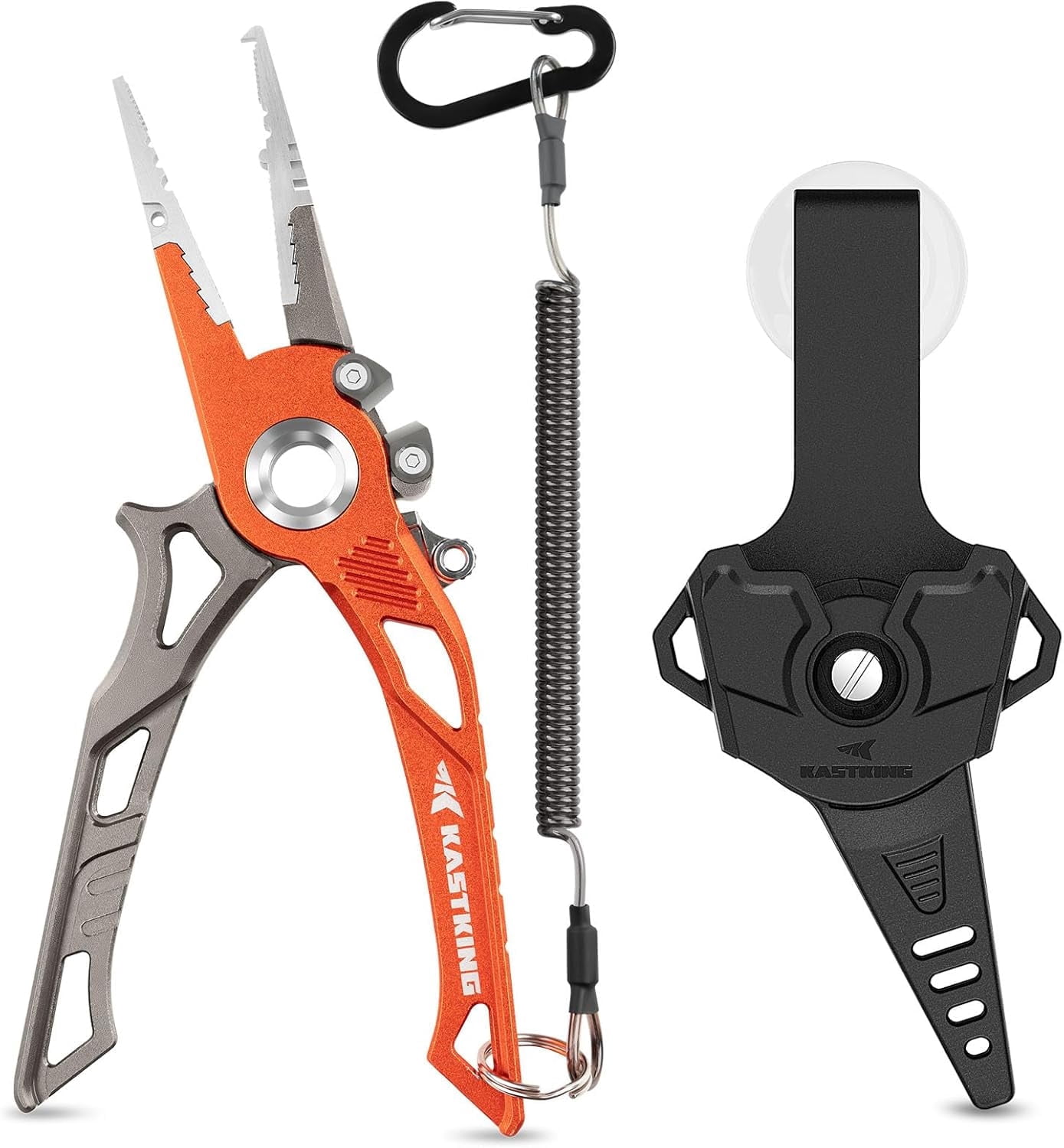 KastKing 7.5" Aluminum Crossover Fishing Pliers with O-Ring Storage