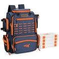 thumbnail image 1 of KastKing Bait Boss Fishing Tackle Backpack with Rod Holders 4 Tackle Boxes, 1 of 6