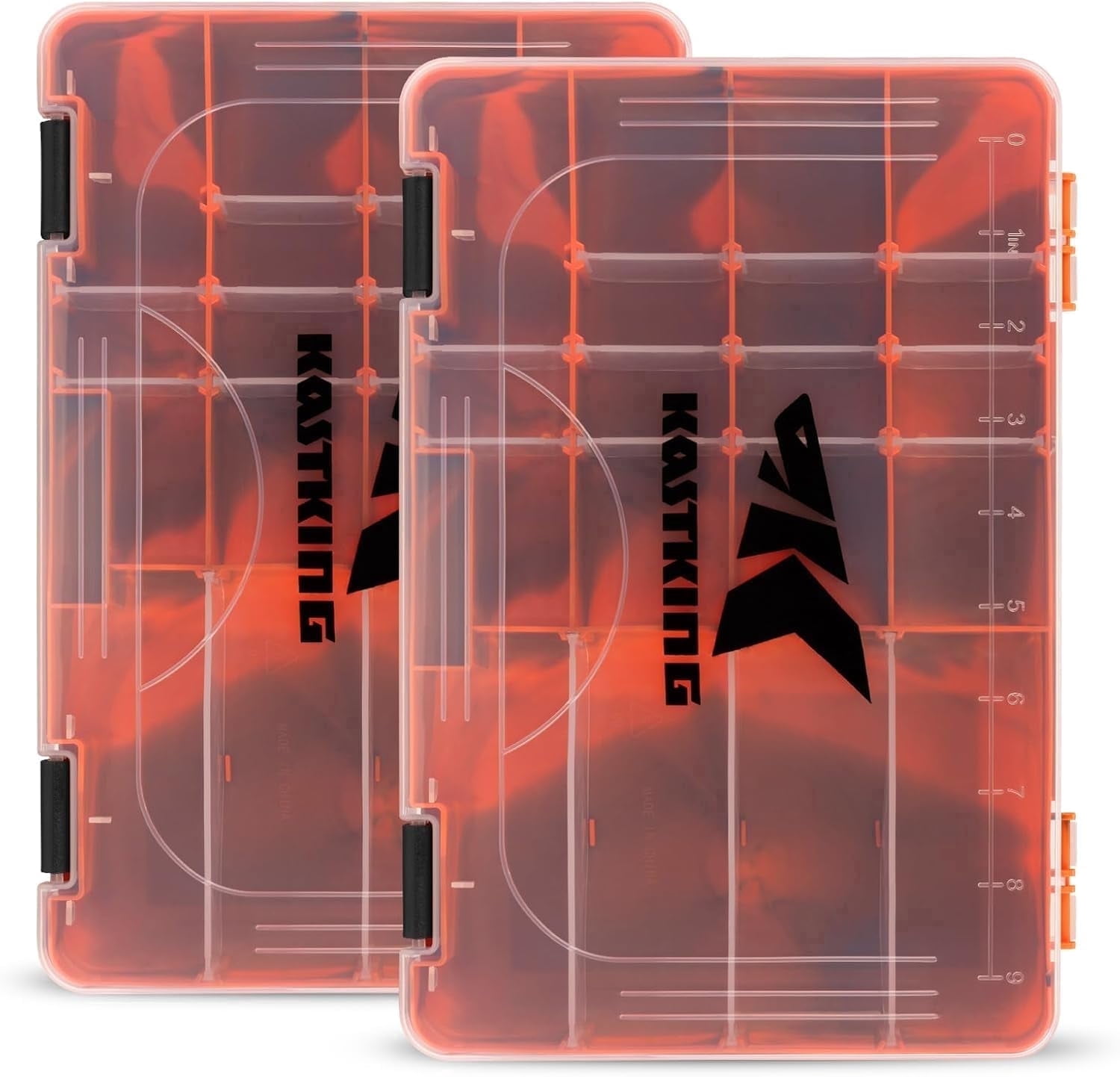 KastKing Tackle Box, Plastic Tackle Trays, 4 Packs Lure Boxes Terminal Tackle -Bait Vault