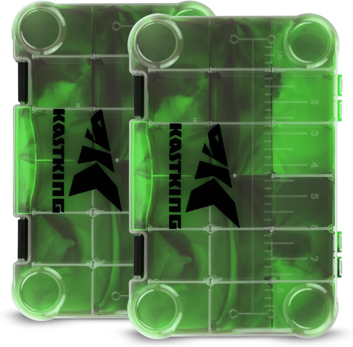 KastKing Tackle Box, Plastic Tackle Trays, 4 Packs Lure Boxes Terminal Tackle -Bait Vault