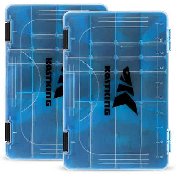 KastKing Tackle Box, Plastic Tackle Trays, 4 Packs Lure Boxes Terminal Tackle -Bait Vault