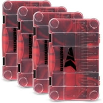 KastKing Tackle Box, Plastic Tackle Trays, 4 Packs Lure Boxes Terminal Tackle -Bait Vault