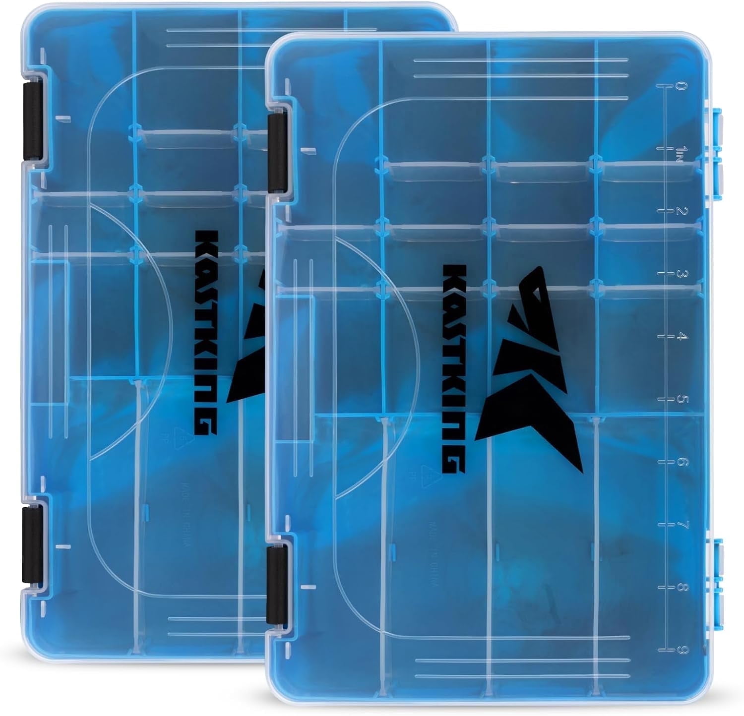 KastKing Tackle Box, Plastic Tackle Trays, 4 Packs Lure Boxes Terminal Tackle -Bait Vault