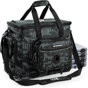 KastKing Fishing Tackle Bag With 4 Tackle Boxes & Removable Bait Binder, Water-Resistant Tackle Storage- BaitSpace