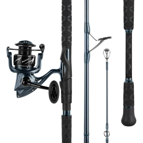 KastKing Saltwater Fishing Rod and Reel Combo, Graphite Blank, Zirconia Rings, NyliTech Frame & Rotor, EVA Handle- ReKon