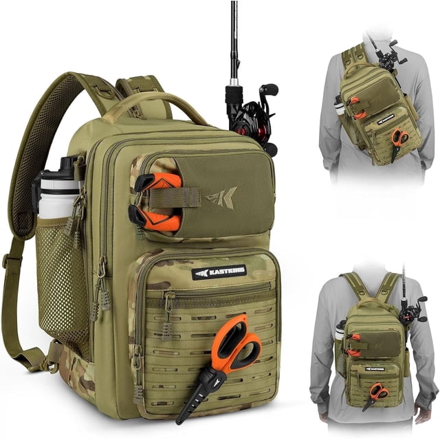 KastKing Tactical Sling Tackle Bag-Lightweight Fishing Backpack Storge Fishing Gear and Equipment,Gift for Men- BlowBak