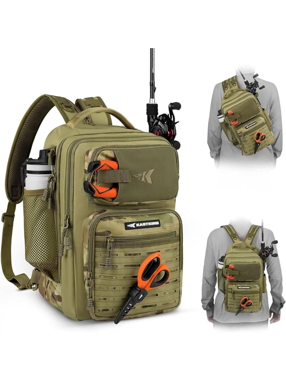 Tactical Sling Tackle Bag-Lightweight Fishing Backpack Storge Fishing Gear and Equipment,Gift for Men- BlowBak