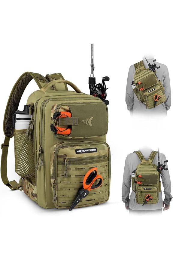 Tactical Sling Tackle Bag-Lightweight Fishing Backpack Storge Fishing Gear and Equipment,Gift for Men- BlowBak