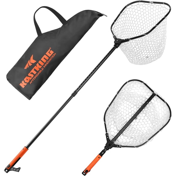 KastKing Brutus Folding Landing Net with Boat Hook, Extendable