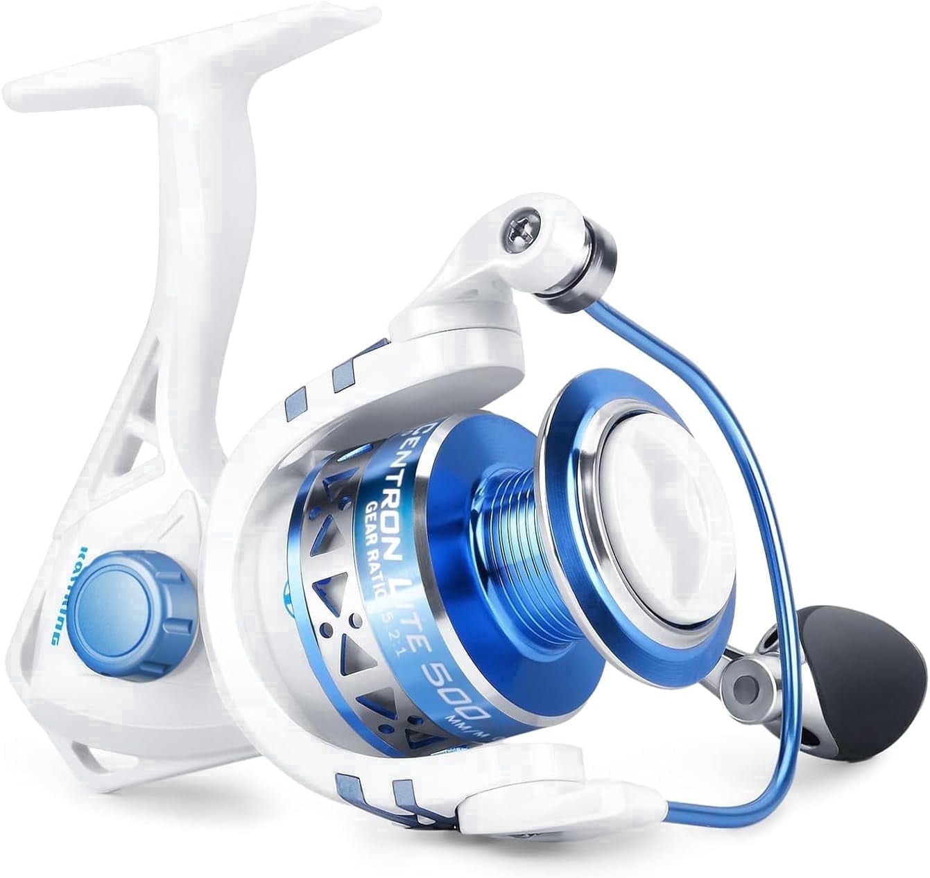 KastKing 2000 Spinning Reels, 17.5Lbs,5.2:1 -Centron Lite-White