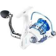KastKing 500 Spinning Reels, Size 500 is Perfect for Ice Fishing, Up to 17.5Lbs Max Drag, 5.2:1 Gear Ratio-Centron & Centron Lite-White