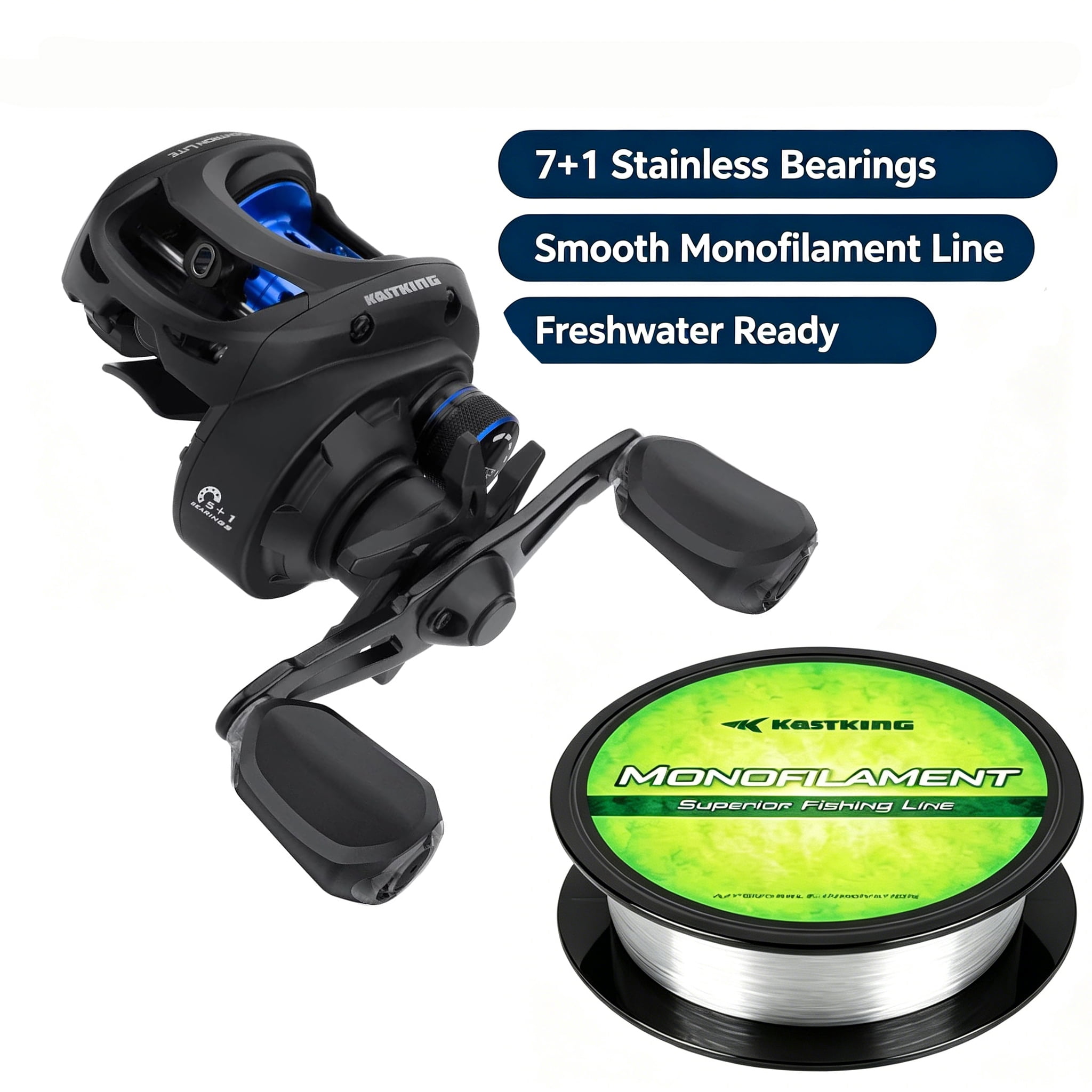 ‎B:Reel and line-Black-7.1:1