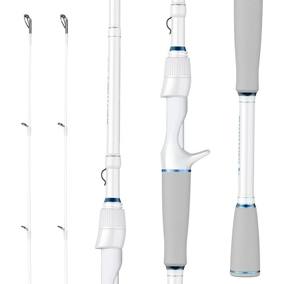 KastKing Centron Lite Twin Tip Fishing Rods, IM6 Graphite Blanks, Twin Tip Fishing Rods, Stainless Steel Guides with Ceramic Rings, Split or Full Rear EVA Handle Design, Drop Shot Hook Keeper