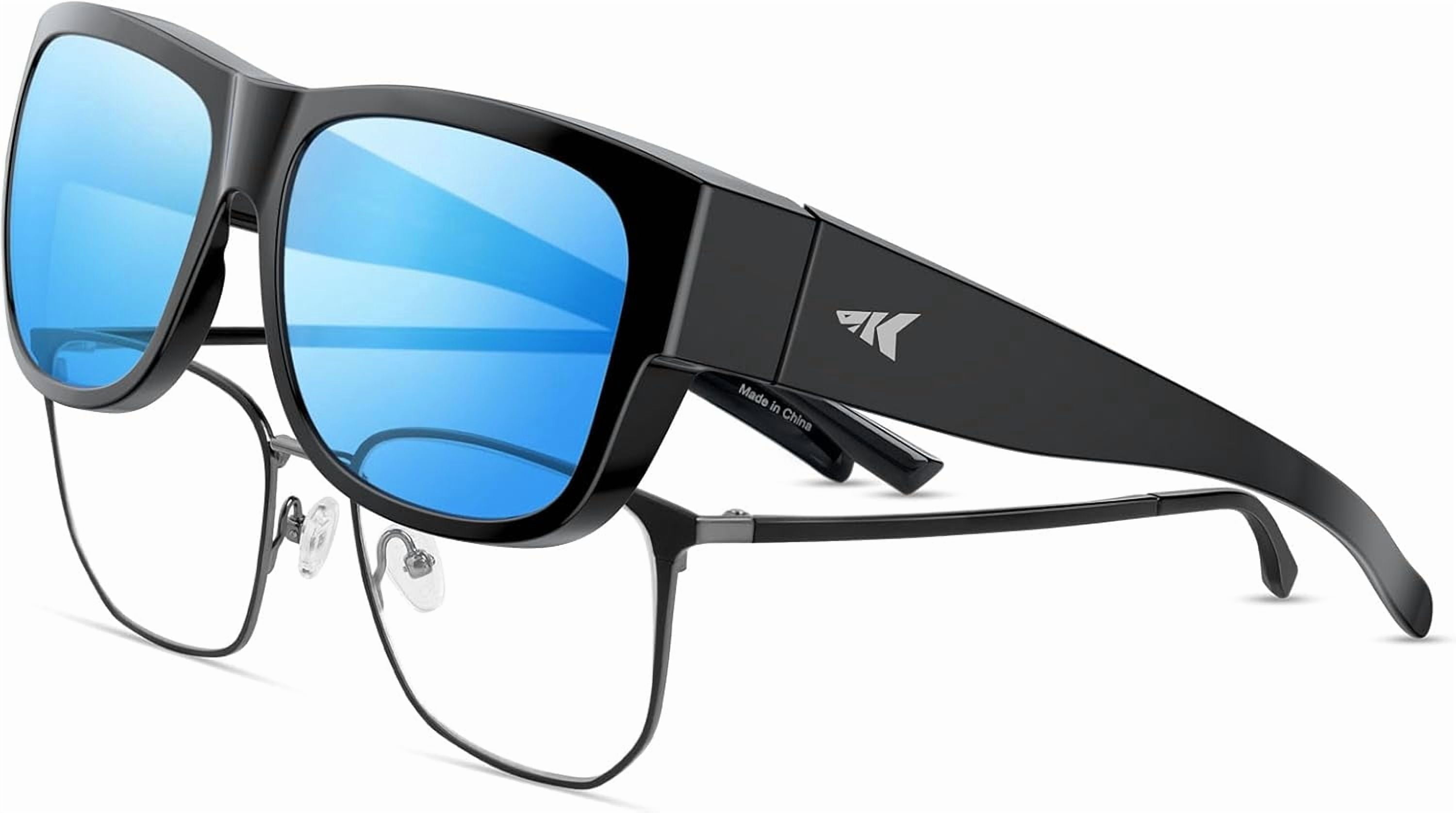 KastKing Chariton Fit-Over Polarized Wrap Around Over Sunglasses for Men and Women, Ideal for Driving Fishing Cycling Running