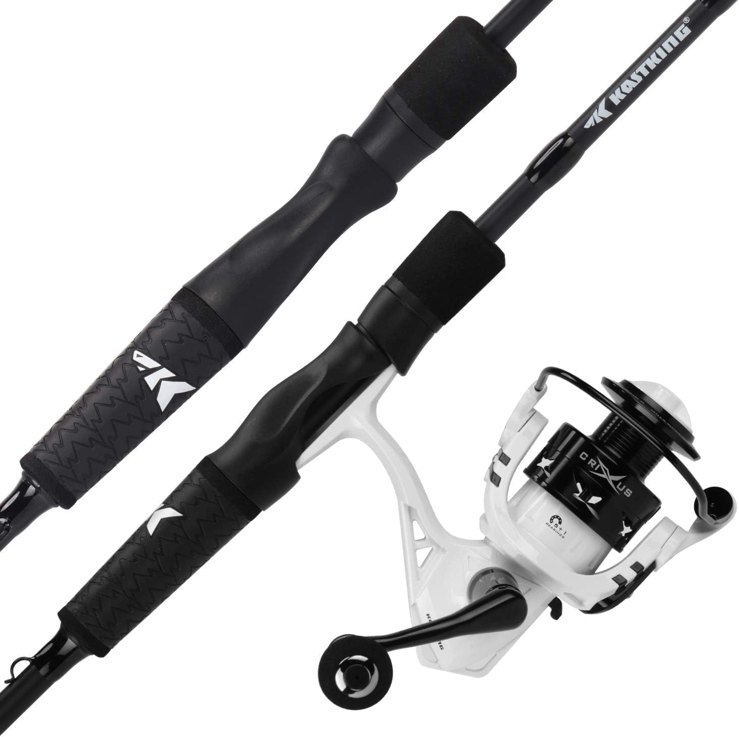 KastKing Spinning Fishing Rod and Reel Combo,Spin-5'6" Light,2000 Reel IM6 Graphite 2Pc Blanks, Zirconium Oxide Rings-Crixus