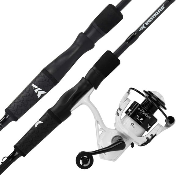 KastKing Crixus Rod & Reel Combo, Spinning/Baitcaster, IM6, SuperPolymer Handle