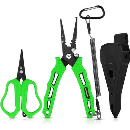 KastKing Cutthroat 7.5" Fishing Pliers & 5" Braid Scissors Set