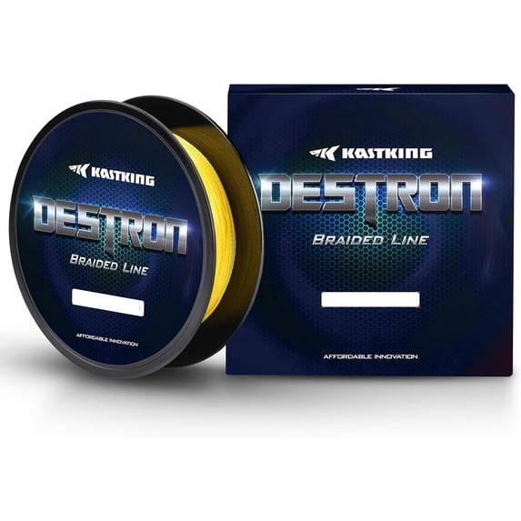 KastKing Destron Braided Fishing Line, Highly Abrasion Resistant, Improved Knot Strength, Ultra-Thin Diameter Superline