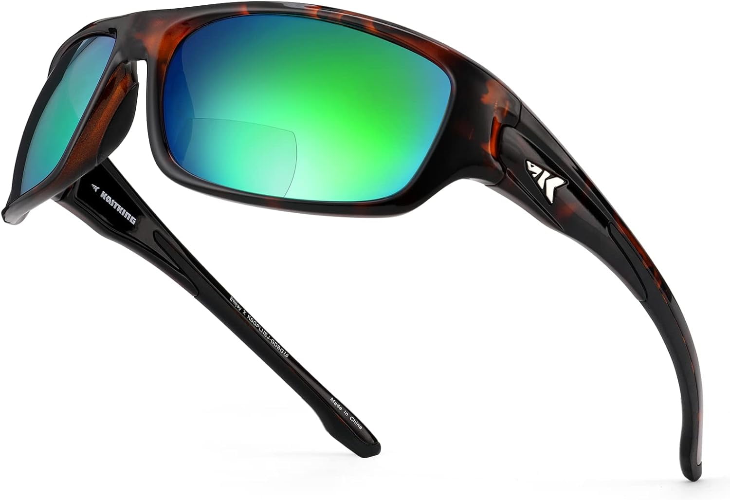KastKing Ellijay Bifocal Polarized Sunglasses, Bi-Focal x1.5 x2.0 x2.5 Magnifications, Wrap Sport Reader Sunglasses