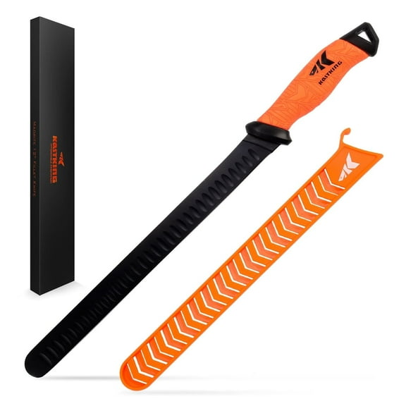 KastKing 12" Fillet & Bait Knife, G4116 Blade, Non-Slip Handle, Protective Sheath