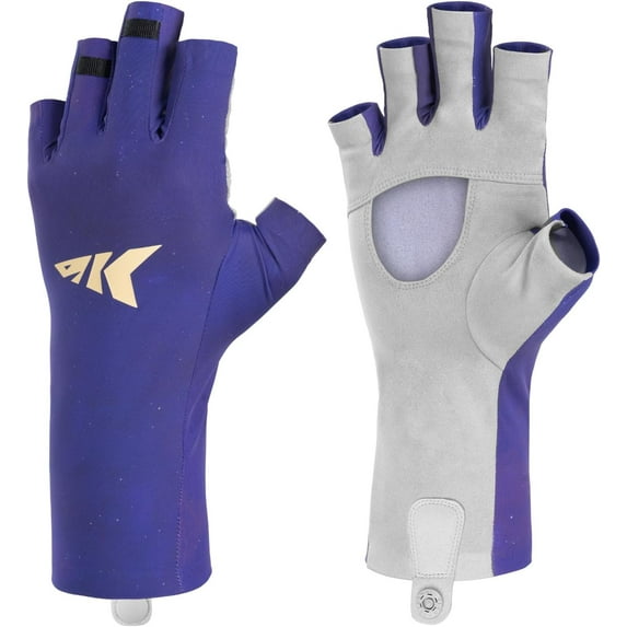 KastKing Fingerless SPF Sun Gloves, UPF50+ Sun Protection Fishing Gloves, Hydrocool® Technology, Open Palm Design, Extended Cuff UV Protection Gloves for Fishing-Ultimate Angler