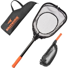 KastKing Fishing Net, Foldable Extendable Fish Landing Net, Lightweight & Portable Fishing Net with Soft EVA Foam Handle, Holds up to 44lbs/20KG-Brutus