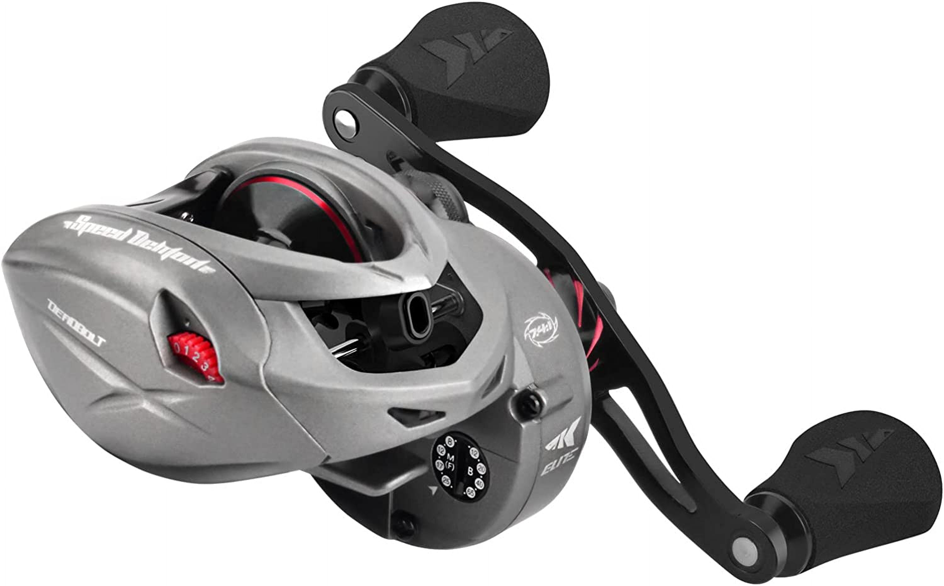 KastKing Baitcasting Fishing Reel, 7.4:1 Gear Ratio,Skipping Version-Speed Demon Elite