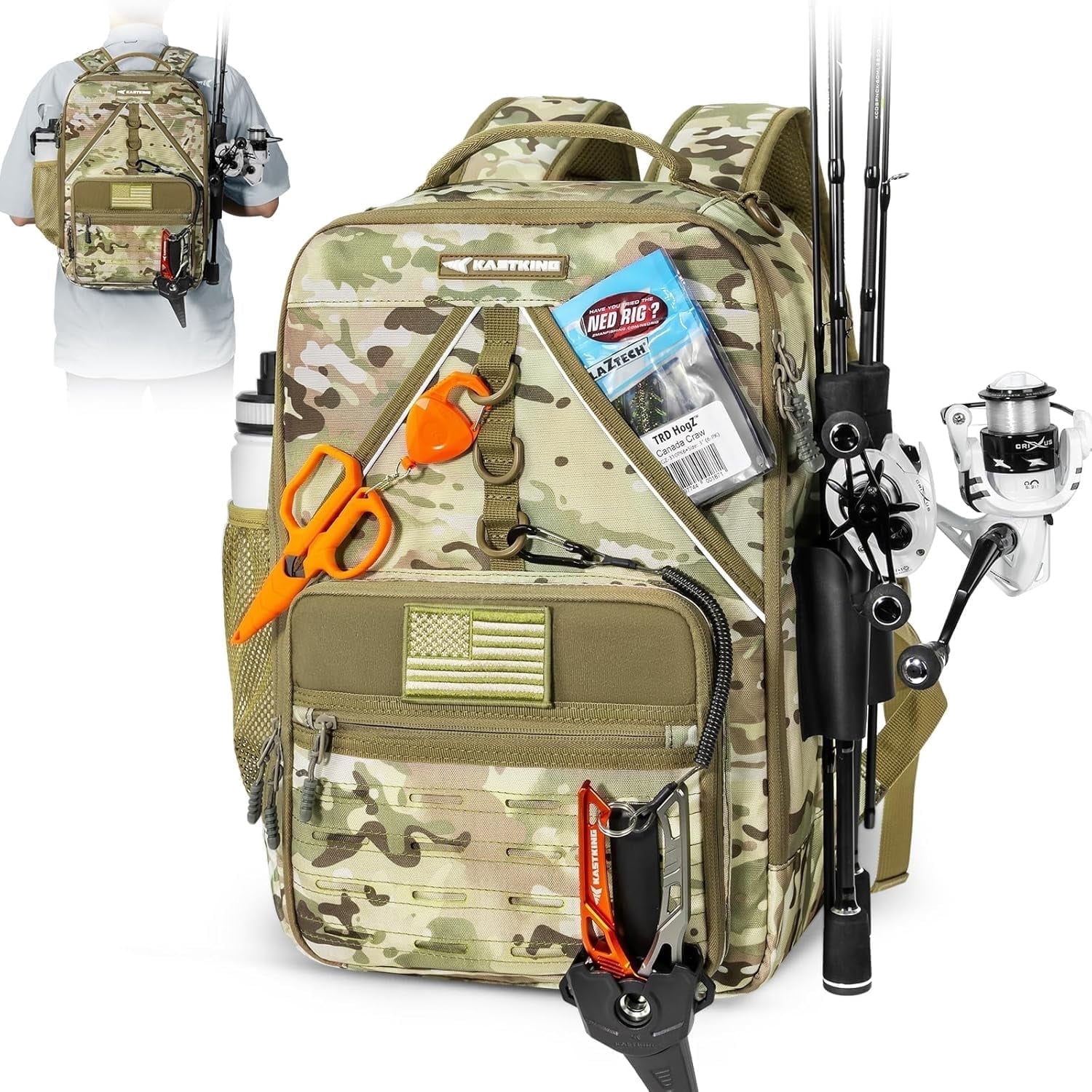 best backpack fishing rod and reel PLUSINNO Tackle with Holders42L Water-resistant Fishing Bag Store Fishing Gear, Fisher Gifts For Men. : Sports & Outdoors KastKings fishing backpacks features compact Shop Fly Fishing Backpacks: Simms,